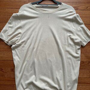 Zara knit tee - beige size L
